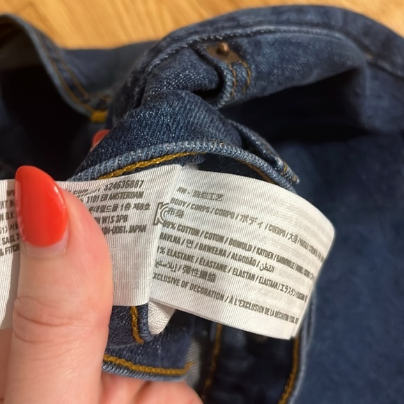 Abercrombie & Fitch The 90s Straight Ultra High Rise Dark Wash Sz 10/30 - Picture 3 of 6